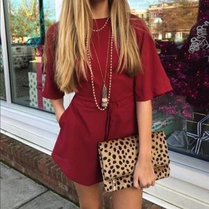 Maroon Romper